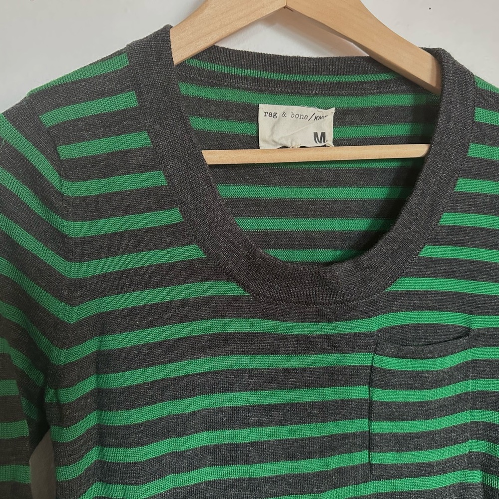 Rag & Bone striped wool sweater dress